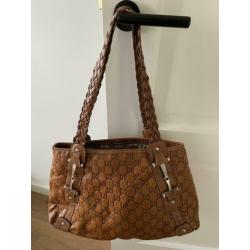 Gucci damestas - bruin leer