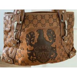 Gucci damestas - bruin leer