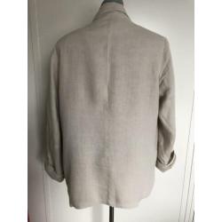 Linnen zandkleurig blazer maat XL