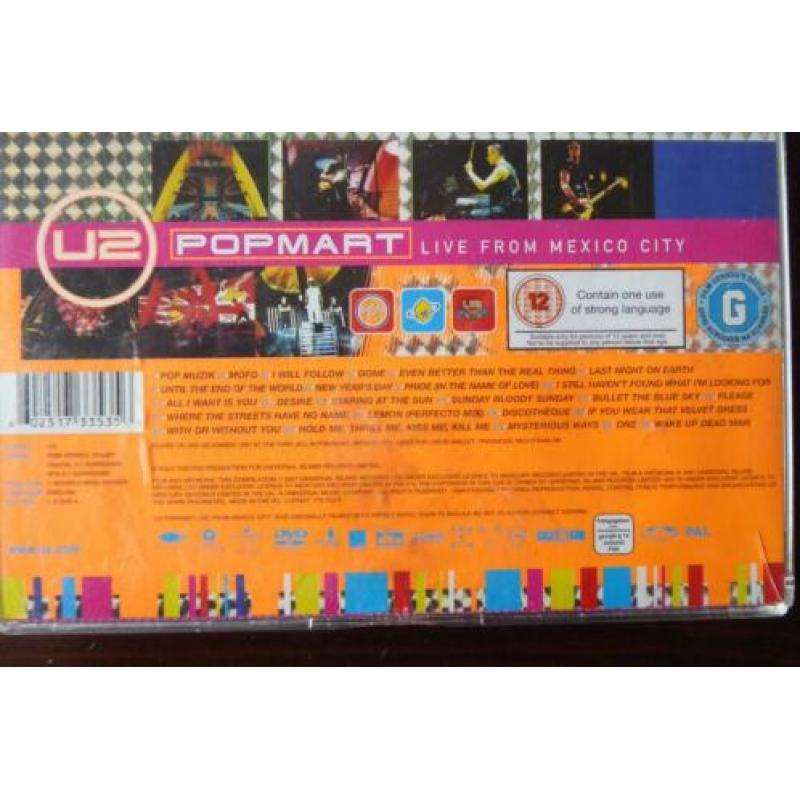 dvd U2 POPMART LIVE from MEXICO
