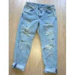 NIEUW boyfriend jeans spijkerbroek ripped , maat M