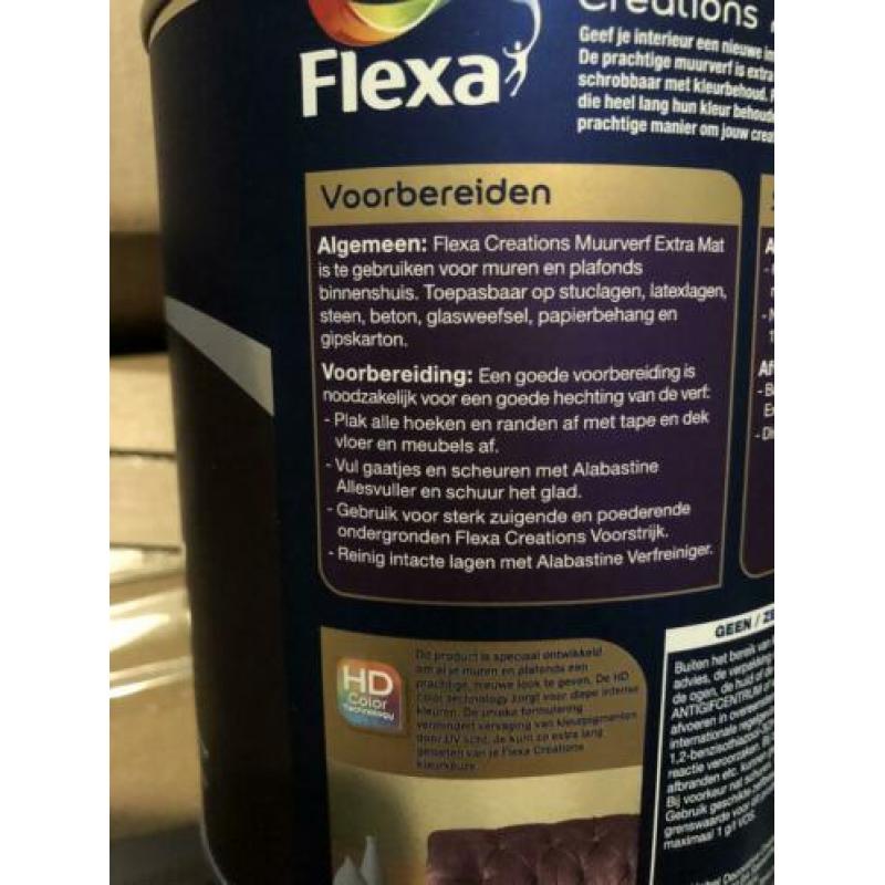 Flexa Early Dew 1x zijdeglans en 3x muurverf. Splinternieuw!