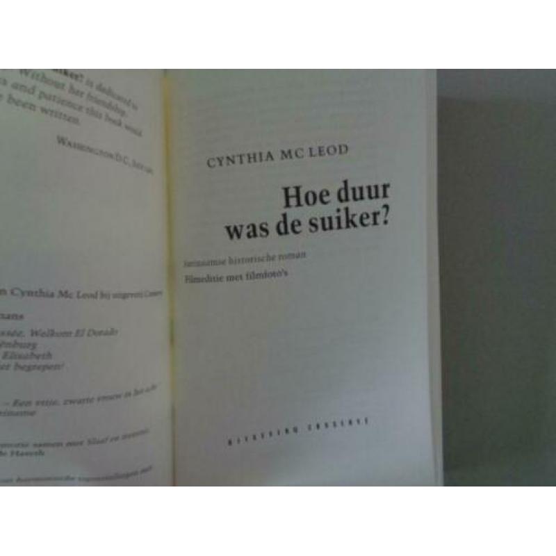 Hoe duur was de suiker - Cynthia Mc Leod