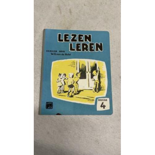 Oud boek Leren lezen door W G van de Hulst