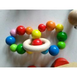 Houten speelgoed baby set spenen ketting