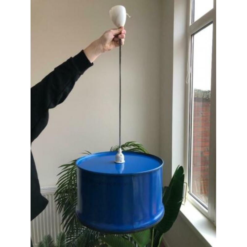 Industriële Blauwe Hanglamp