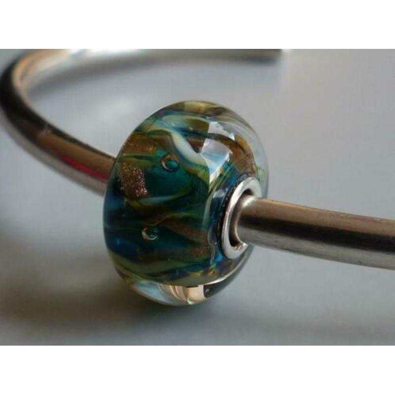 Leuk gekleurde bead, past ook op TROLLBEADS