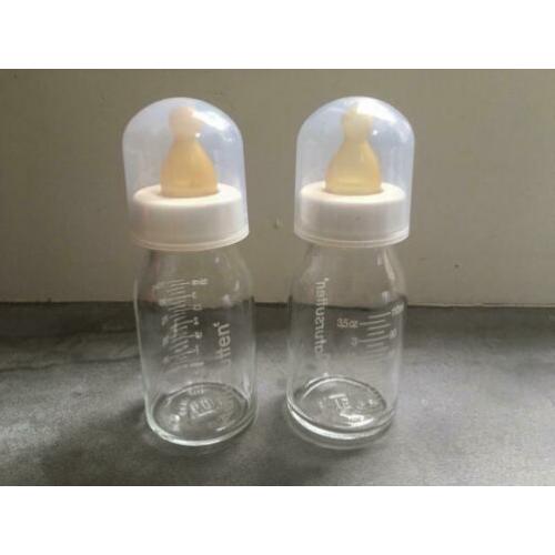 Glazen drinkflessen baby Natursutten