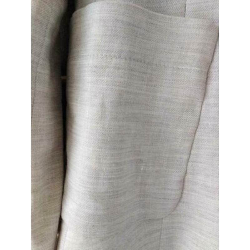 Expresso linnen zomer pak grijs blazer en broek