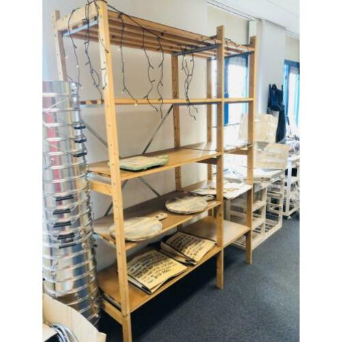 Houten legbordstelling-Houten Stellingen