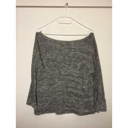 Off Shoulder Grijs Top Shirt Forever 21 Maat S/36