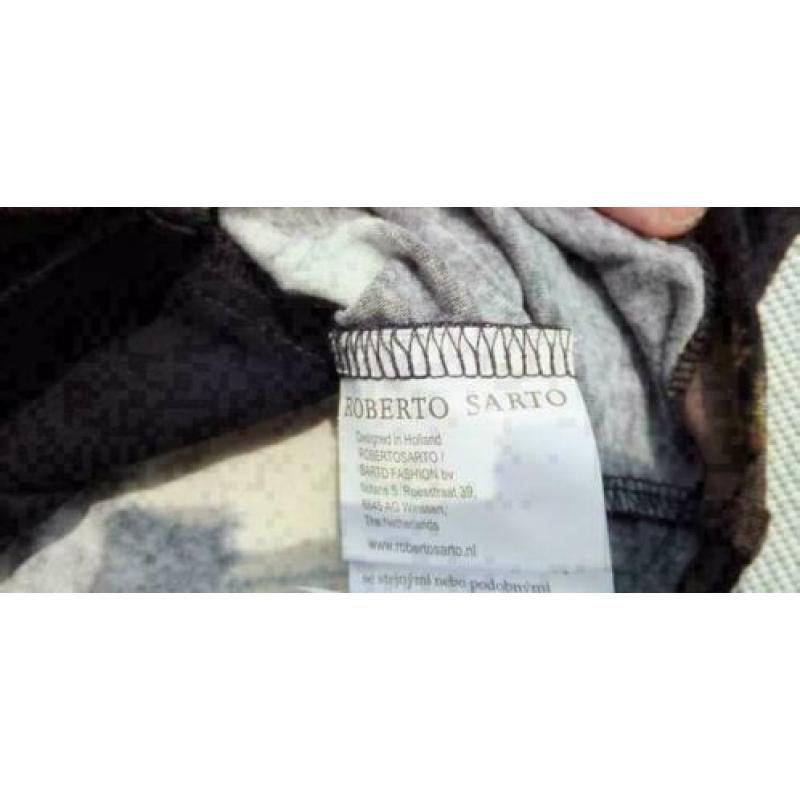 ROBERTO SARTO zwart/geel tuniek vest/top ineen mt M
