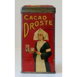 Antiek reclame blik Droste Cacao Haarlem Trein Treincoupe