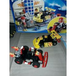 ~*~ PLAYMOBIL 6869 Karting Garage set Als NIEUW met Doos ~*~
