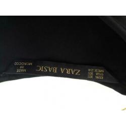 Zara top zwart maat XS 34 mouwloos Nieuw!