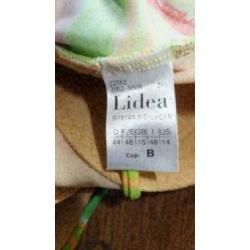 LIDEA regenboog badpak met voorgevormde B cup mt 44
