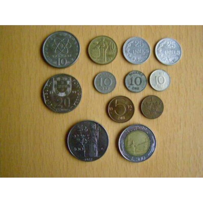 Munten Griekenland Monaco Luxemburg Portugal Zweden Italië