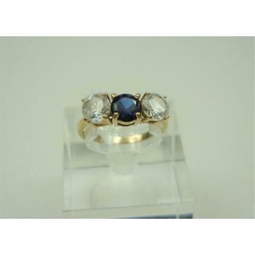 Ring goud saffier en edelstenen / Z6260
