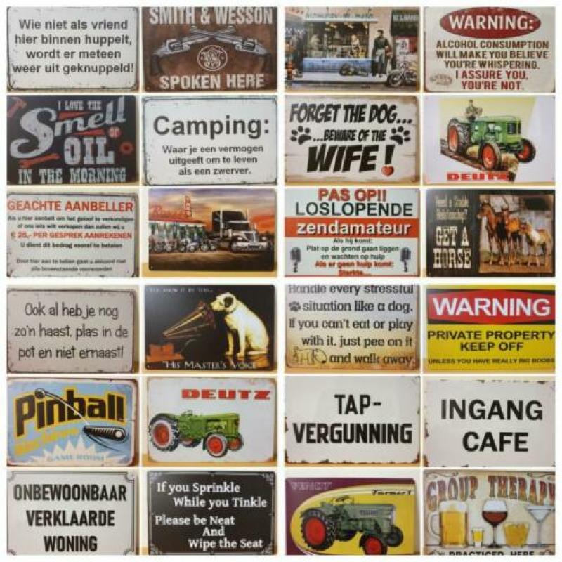 Beauty in the eye of the beerholder reclamebord van metaal