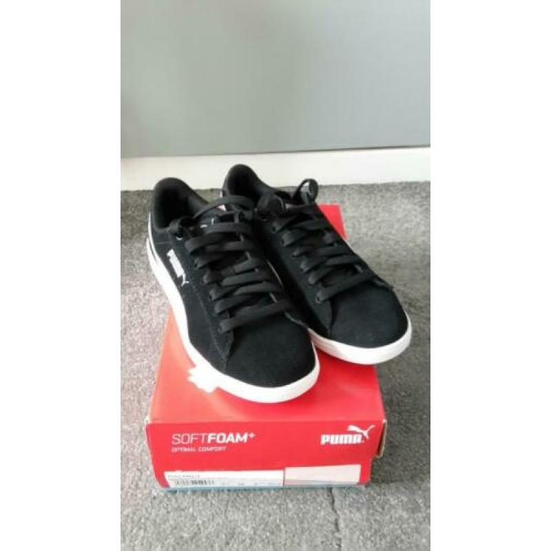 Zwart suede leren sneakers van Puma mt 36 NIEUW