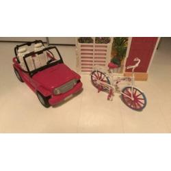 Barbie! Huis, auto en fiets