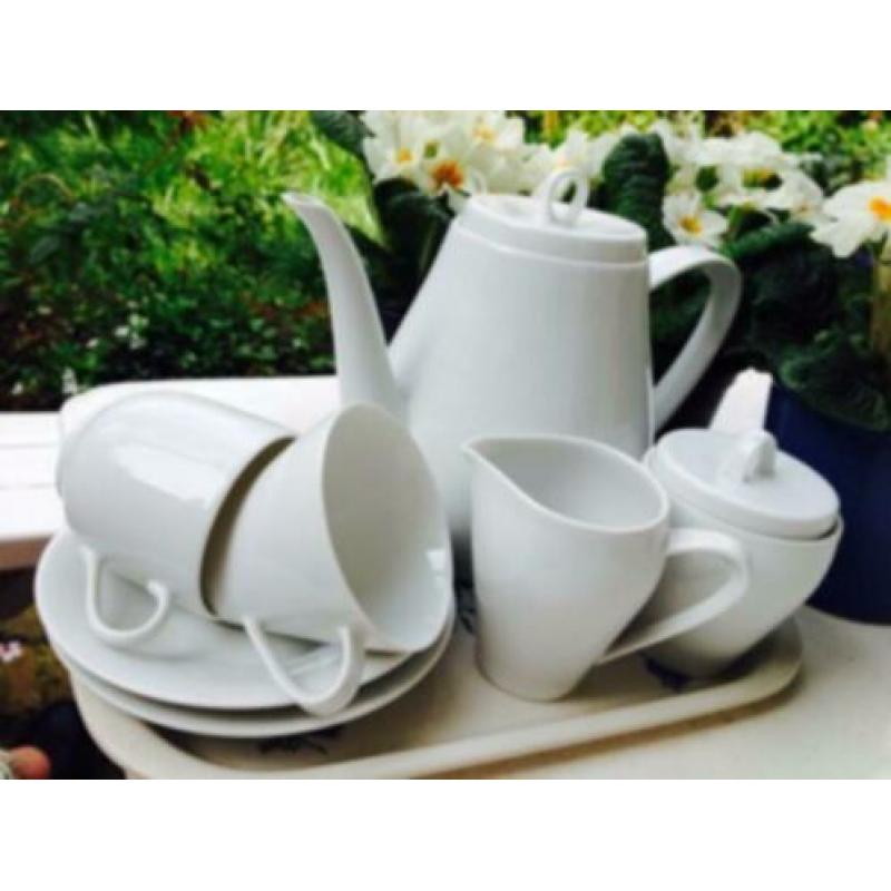 Vintage 50's Hutschenreuther thee- of koffieservies voor 2