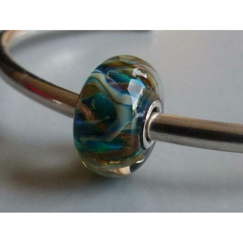 Leuk gekleurde bead, past ook op TROLLBEADS
