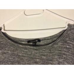 Off Shoulder Grijs Top Shirt Forever 21 Maat S/36