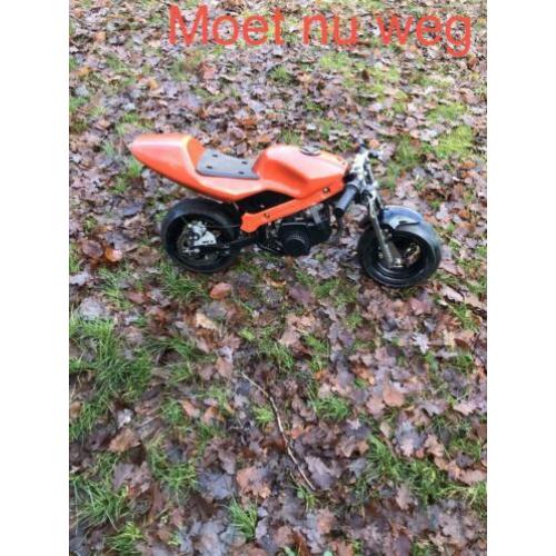 mini bike 49cc moet weg