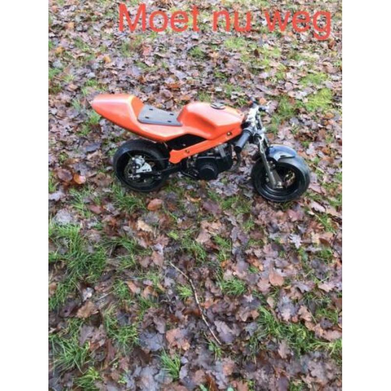 mini bike 49cc moet weg