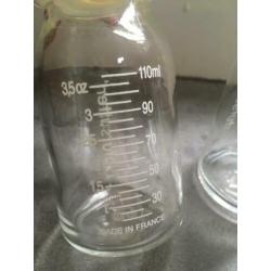 Glazen drinkflessen baby Natursutten