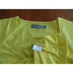 TURNOVER Knal geel shirt met lage hals