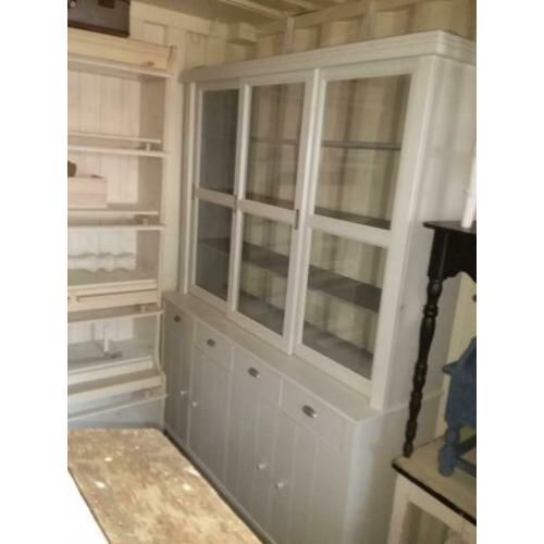 Witte buffet/vitrine kast