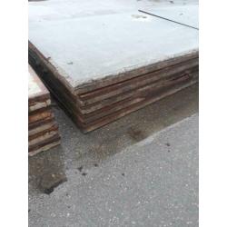 Stelconplaten 2,05 bij 2,45. Met hoeklijn. 10 stuks.