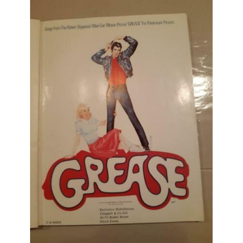Originele soundtracksongbook GREASE
