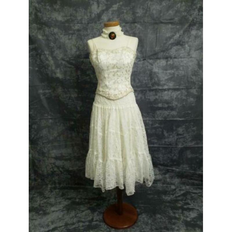 Superleuke vintagejurk feestjurk fantasyjurk mt 36/38