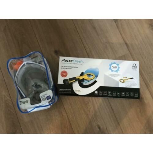 Nokta Pulse dive onderwater metaaldetector +volgelaatsmasker