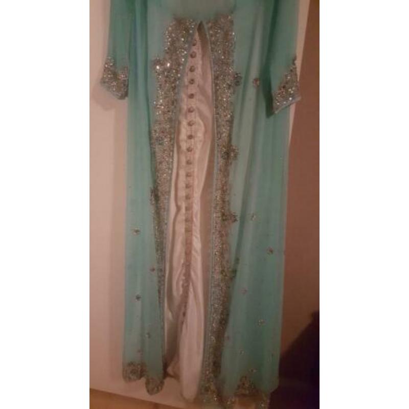 Marokkaanse jurk mint kleur