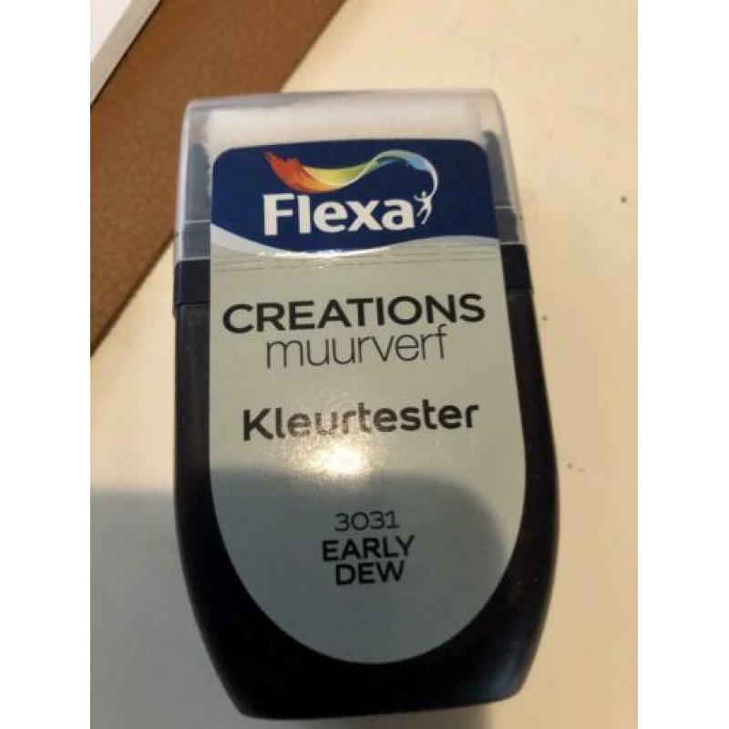 Flexa Early Dew 1x zijdeglans en 3x muurverf. Splinternieuw!