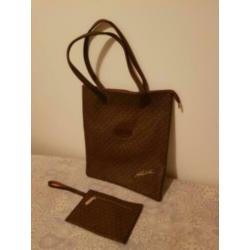 NIEUW MK tas bruin met goudkleur + klein tasje/portemonnee