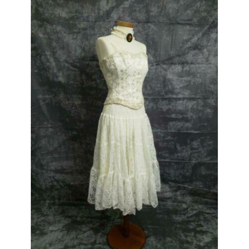 Superleuke vintagejurk feestjurk fantasyjurk mt 36/38