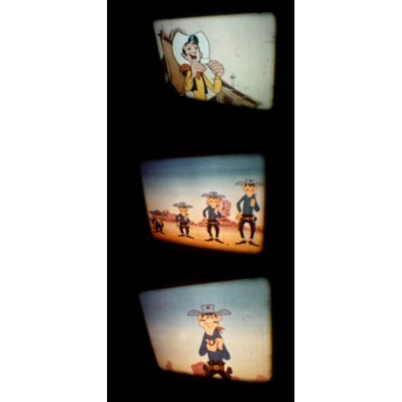 x 8mm film 2x Lucky Luke - Daltons - Sheriff - 120mtr geluid