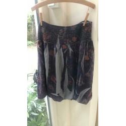 Dept rokje m/l, gevoerd, elastische taille