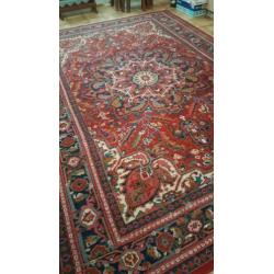 Mooi oude Perzisch tapijt handgeknoopt HERIZ