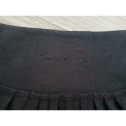 JUST-B. zwarte jurk/tuniek met applicaties maat XL (NK018)
