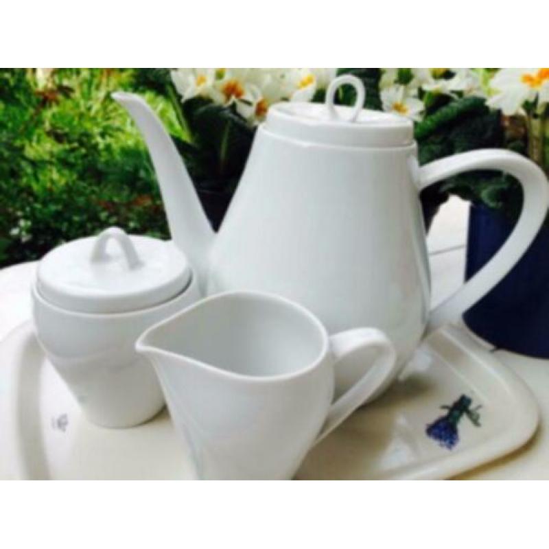 Vintage 50's Hutschenreuther thee- of koffieservies voor 2