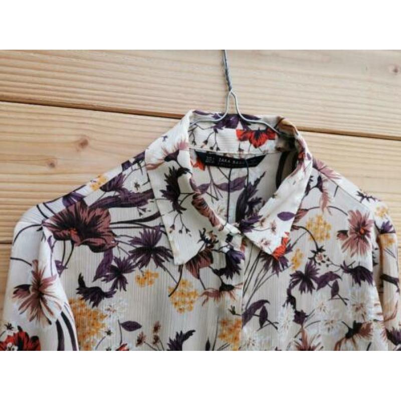 ZARA overhemd met bloemenprint mt. L