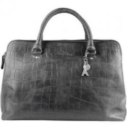 LouLou Essentiels Vintage Croco bag Black