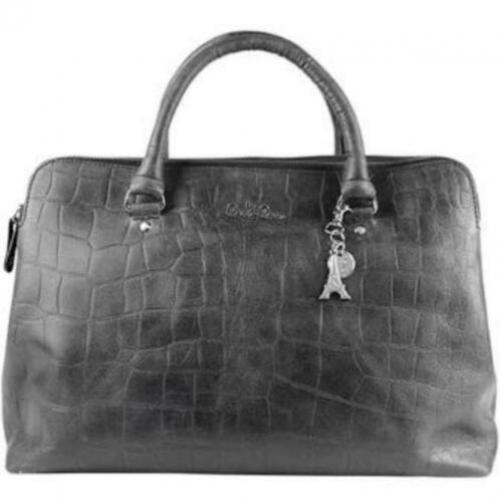 LouLou Essentiels Vintage Croco bag Black