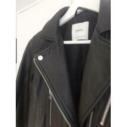 Mango leren biker jack XS